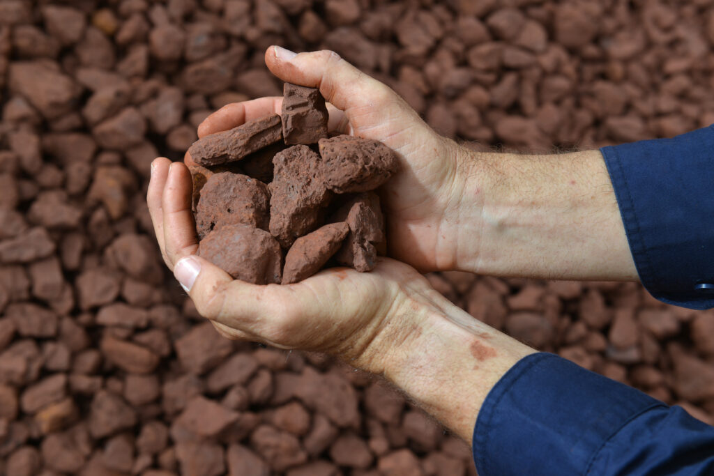 Handful of crushed Iron